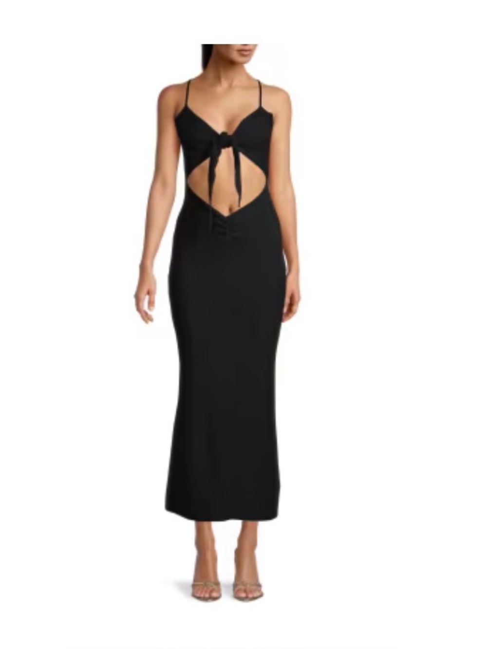Danielle Bernstein Cut out knot front dress